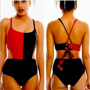 DC Comics Harley Quinn Cut-Out Swimsuit